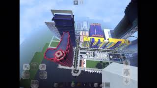 Skyscraper City The best city in Minecraft PE [upl. by Ainotal]