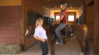 Basic Western Horseback riding position Seat and Legs with Kathy Slack [upl. by Willamina]