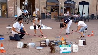 Street show Percussioni  Buskers Festival [upl. by Aitas]