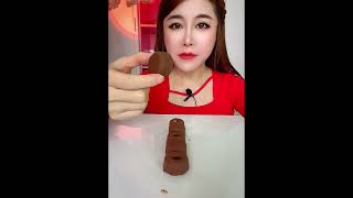 Asmr eating chocolate Crispy delicious short video [upl. by Dannel697]