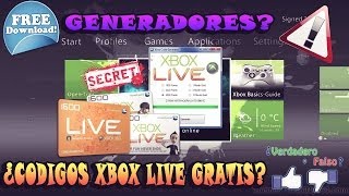 XBOX LIVE  ¿Generadores de Códigos Gratis [upl. by Norted]