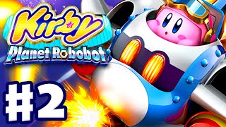 Kirby Planet Robobot  Gameplay Walkthrough Part 2  Area 2 Resolution Road Nintendo 3DS English [upl. by Aisaim]