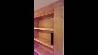 Finished Construction of A Secret Bookcase Door [upl. by Onimod]