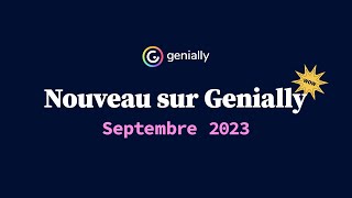 Nouveautés Genially┃Septembre 2023 [upl. by Stouffer942]