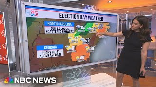 Election Day weather forecast sees heavy rain and flooding from Gulf to Midwest [upl. by Nynnahs]