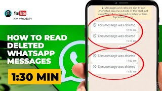 Deleted WhatsApp Messages Recovery  How to read deleted WhatsApp messages without thirdparty apps [upl. by Ellerred]