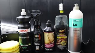 Meguiars vs Koch Chemie vs Sonax vs Keontek vs ADBL  Leather Conditioner TEST [upl. by Melonie]