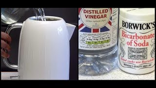 HOW TO DESCALE A KETTLE WITH BICARBONATE OF SODA [upl. by Kerr533]