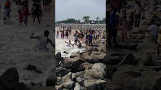 Digha sea beach water waves 🌊⛱️  beautiful weather 🌞🌤️🌈  shortvideo dighaseabeach viralshorts [upl. by Noremmac674]