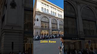 ROME 🇮🇹  ZARA Rome Italy via del Corso Roma 🧡 [upl. by Terese]