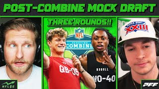 3ROUND POSTCOMBINE MOCK DRAFT  NFL Stock Exchange [upl. by Janeen]