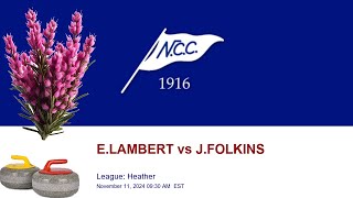 🥌 NCC League Heather  ELAMBERT vs JFOLKINS [upl. by Kelby]