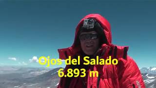 Ojos del Salado Summit 6893m [upl. by Nnayecats]