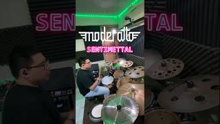 Moderatto  Sentimettal drumcover moderatto jaydelacueva pearldrums rock shorts [upl. by Aizan]