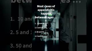 Appendicitis 🐛 medicalquiz medicalstudent appendicitis [upl. by Damita]