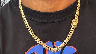 10mm 14kt 22” Miami Cuban Link Chain Handmade by gusvillajewelry [upl. by Menashem]