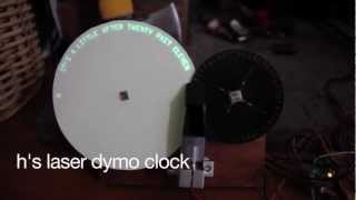 hs Laser Dymo clock [upl. by Herzog]