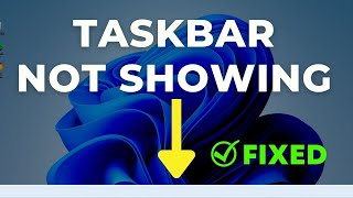 Taskbar Not Working Showing on Windows 11 Laptop Heres the Quick Fix Solution [upl. by Ahtera940]