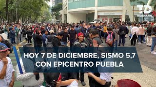 SISMO hoy 7 de diciembre 2023 en CdMx [upl. by Michella334]