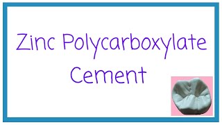 ZINC POLYCARBOXYLATE CEMENT  DENTAL CEMENTS PART 3  DENTAL MATERIALS  DENTAL OCCLUSION [upl. by Nohsed922]