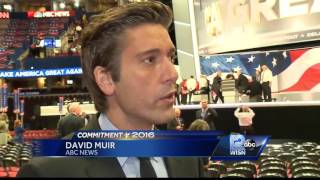 WISN 12 News talks with ABC News David Muir at RNC [upl. by Treborsemaj]