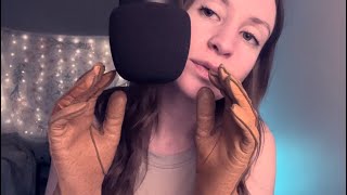 Tongue clicking ASMR w leather glove sounds extremely tingly 😍 [upl. by Aryam]