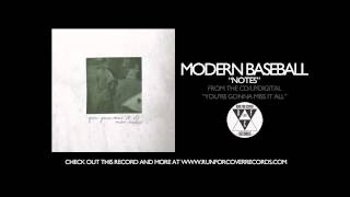 Modern Baseball  Notes Official Audio [upl. by Nnaid]