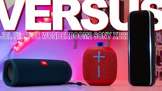 JBL Flip 5 Vs Sony XB22 Vs UE WONDERBOOM 2  100 Premium Speakers Compared [upl. by Bostow]