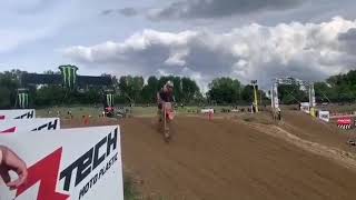 Arminas Jasikonis big crash in MXGP lombardiaItaly 2020 [upl. by Mencher]