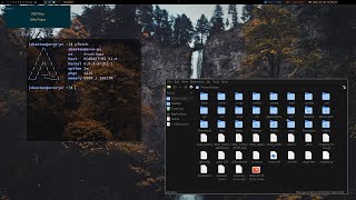 bspwm  Dzen2 Rice  Arch Linux [upl. by Vasta]