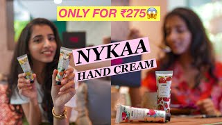 Nykaa Nail amp Hand Cream Review amp 1st Impressions  Urvee [upl. by Eanar304]