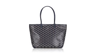 Goyard Goyardine Artois PM Navy Blue [upl. by Amar]