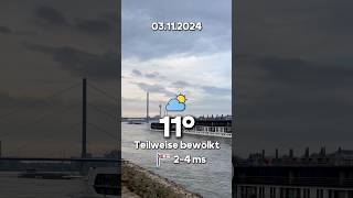 0311 Sonntag düsseldorf wetterheute wetterdeutschland shorts aktuell forecast [upl. by Nortna]