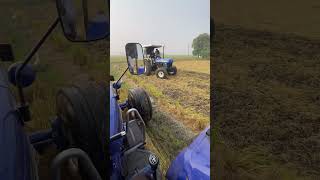 farmtrac farmtrac60 newholland3630 trendingshorts viralshorts touchanking tractorstunt 6055 [upl. by Brower]