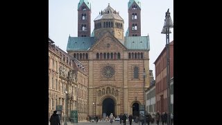 An entrance to Speyer Cathedral it was added to the UNESCO World Heritage List [upl. by Atikim]