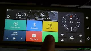 Oglinda cu navigatie GPS internet 3G dual DVR Navo EFGC113G review [upl. by Elurd196]