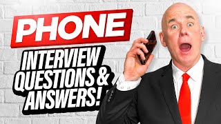 PHONE INTERVIEW QUESTIONS amp ANSWERS A Real ‘LIVE’ Telephone Job Interview Example [upl. by Mosa]