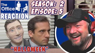 The Reaction of quotHalloweenquot Episode of The Office Season 2 Episode 5 [upl. by Aleydis]