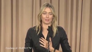 Maria Sharapova reveals she has failed a drug test after taking meldonium [upl. by Uta793]