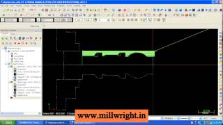 Mastercam x5 Lathe tutorial [upl. by Anitsrik]