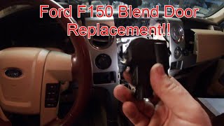 Ford F150 Blend Door Actuator Replacement Stuck on ACHeat 20092014 [upl. by Wildee]