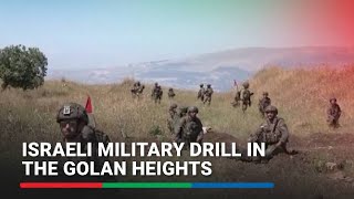 Israeli military drill in the Israelioccupied Golan Heights [upl. by Ola]