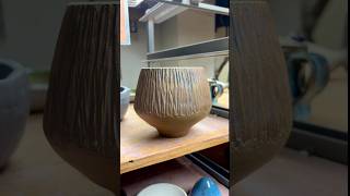 Finished this textured vessel with a rich earthy feel Loving the carved detail pottery ceramics [upl. by Zischke69]