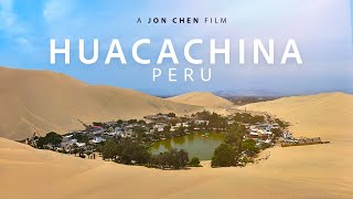 Huacachina Oasis 4K drone in Peru [upl. by Seleta]