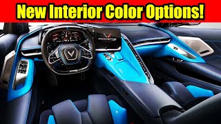 New Interior Colors 2024  Corvette News [upl. by Aihsiek776]