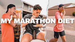 MY MARATHON DIET  Full Day of Eating for Marathon Prep [upl. by Nomal919]