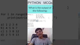 Python MCQ Solved Rapidly  Python Shorts Tutorial infytqmcq infytq shorts python infytqpython [upl. by Urd]