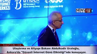 Canlı  Bakan Abdulkadir Uraloğlu Ankara’da quotGüvenli İnternet Günü Etkinliğiquotnde konuşuyor [upl. by Arrimat]