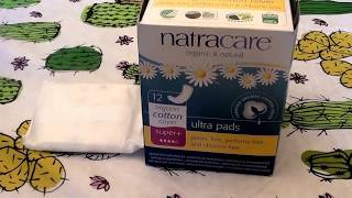 Natracare Natural Pads Super Ultra Plus  chlorine freeplastic free [upl. by Corliss40]