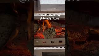 Initial burn of my POMOLY Baker stove [upl. by Adyol]